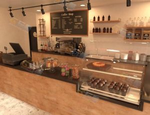 Blender资源—休闲大咖啡厅工程源文件