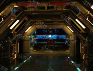 Blender资源—科技能源室中心走廊工程源文件