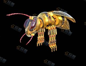 Blender素材—机械蜜蜂模型