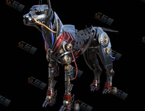 Blender素材—机械战斗狗模型