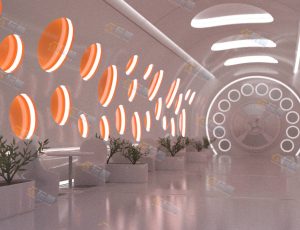 Blender素材—科幻休闲走廊工程源文件