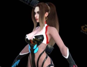Blender素材—性感女战士模型