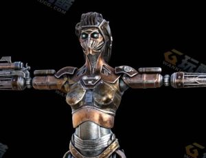 Blender素材—蒸汽朋克机器人模型