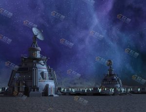 Blender素材—航天雷达基地工程模型