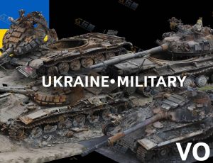 Blender素材—乌克兰坦克扫描模型2