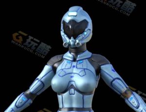Blender素材—未来科幻士兵模型