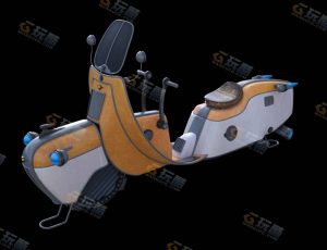 Blender素材—科技电驴摩托车模型