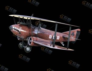 Blender素材—美式鲨鱼轰炸机模型