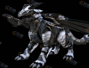 Blender素材—机械魔龙模型