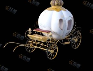 Blender素材—精灵皇后马拖车模型