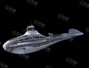 Blender素材—科幻潜水艇模型