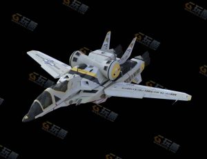 Blender素材—飞机战舰1号模型