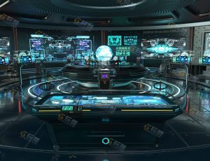 Blender素材—大型科幻空间操作室工程源文件