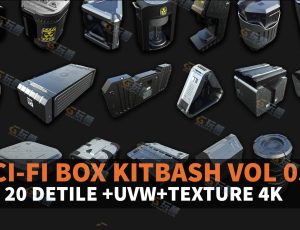 机械科技精细零部件Blender资产库