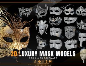 面具模型Blender资产库