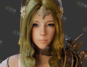 Blender素材—金发女武士CG模型