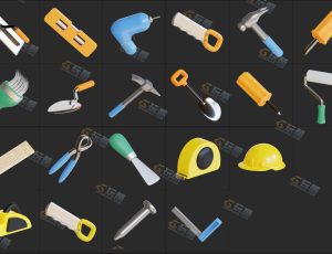 工地道具Blender资产库