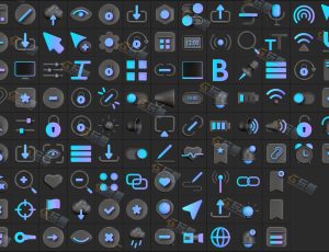 手机UI图标Blender资产库