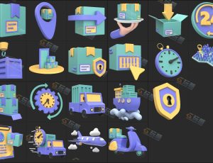 C4D日常道具模型包