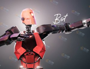 Blender素材—独眼机器人1号模型