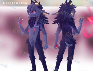 Blender素材—卡通狼人模型