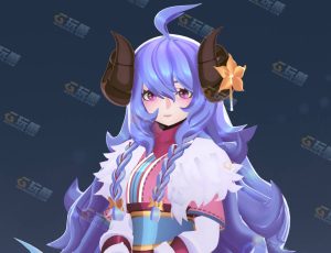 Blender素材—日式卡通美女模型