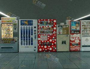 Blender素材—自动售卖机模型