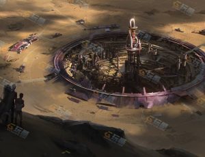 大型荒漠科技中心概念场景Blender工程源文件