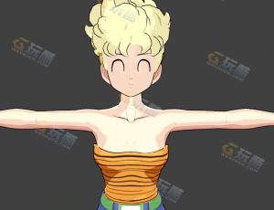 Blender素材—七龙珠布玛母亲模型