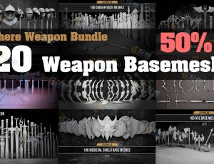 中世纪武器Blender资产库