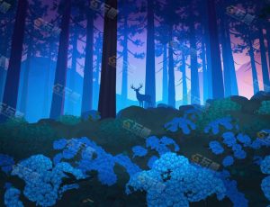 唯美三渲二动画卡通场景5 Blender工程源文件