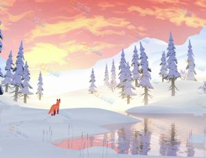 唯美三渲二动画卡通场景7 Blender工程源文件