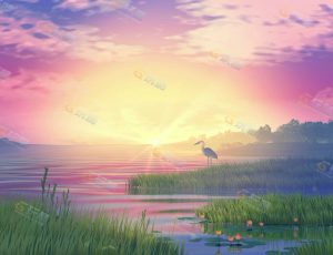 唯美三渲二动画卡通场景8 Blender工程源文件