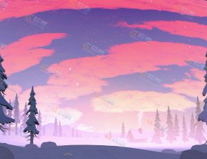 唯美三渲二动画卡通场景10 Blender工程源文件