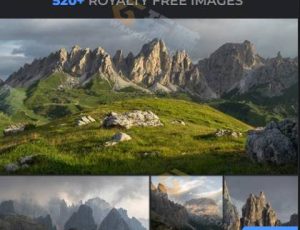 522张白云岩石山脉图片包合集