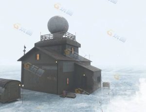 Blender素材—雪地基地建筑模型