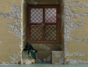 Blender素材—破旧窗角工程源文件