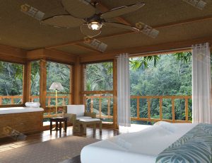 Blender素材—巴厘岛度假客房工程源文件