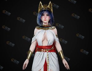 UE5素材—埃及猫女