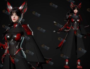 UE5素材—赛博机械科幻狐狸女