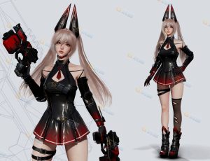 UE5素材—赛博兔女孩