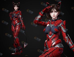 UE5素材—宇宙猫娘