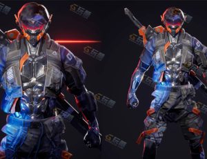 UE5素材—宇宙赛博朋克战士