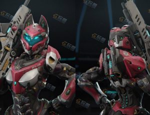 UE5素材—星际猫铠甲战士