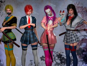 UE5素材—日本女忍者