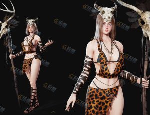 UE5素材—萨满中世纪女孩