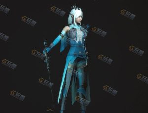 UE5素材—中世纪短发女剑士