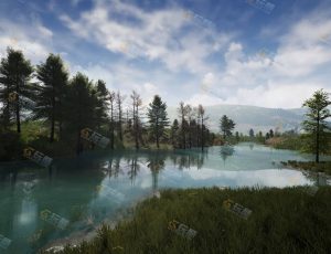 UE5素材—户外郊区大山树林