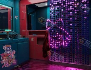 Blender素材—赛博朋克浴室工程源文件