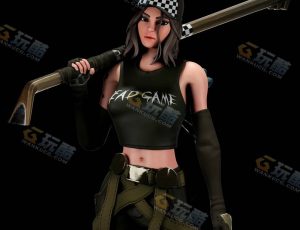 Blender素材—时尚酷女孩模型